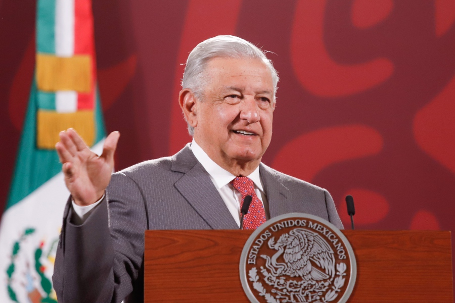 The President of Mexico Andres Manuel Lopez Obrador offers a morning press conference, at the National Palace, in Mexico City, Mexico. - EPA Pic