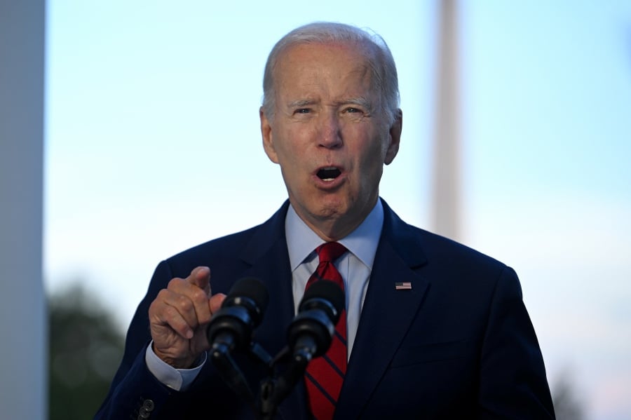 US President Joe Biden speaks during a briefing about a 'successful' counterterrorism operation that killed Al-Qaeda chief Ayman al-Zawahiri. - EPA Pic