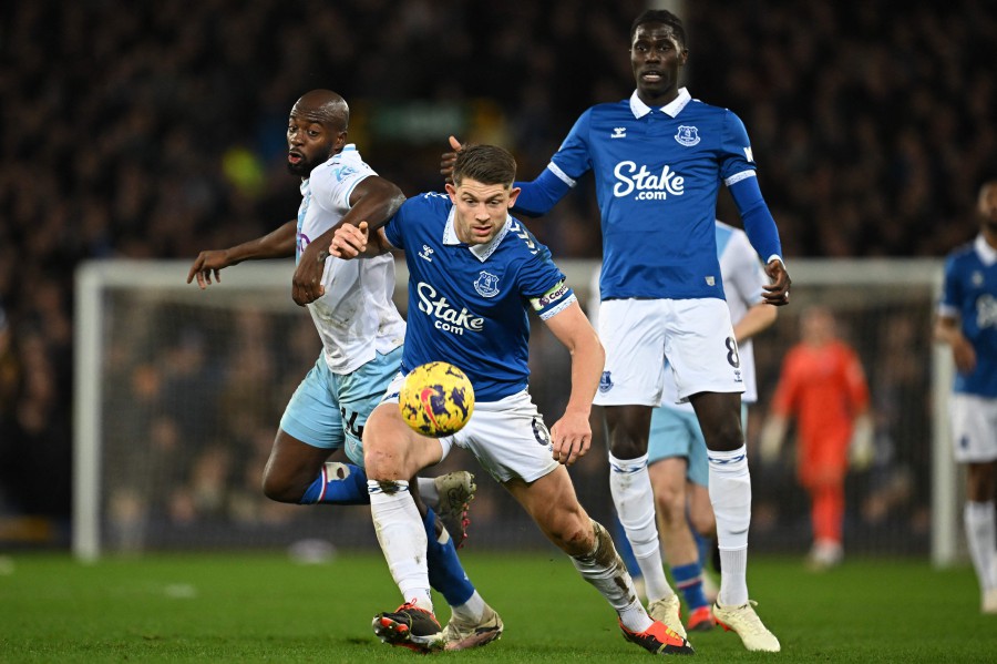 Everton are expected to learn if their appeal against a 10-point penalty is successful this week but the players are focused on matters on the pitch as they look to climb away from the Premier League relegation zone, defender James Tarkowski said. - AFP pic