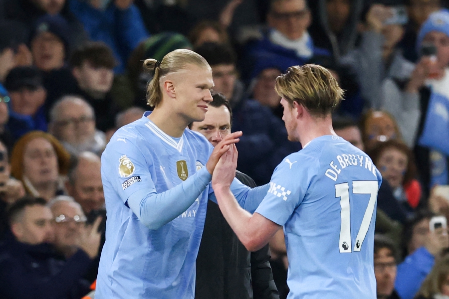 The return of the Champions League comes at the perfect time for Manchester City with Erling Haaland and Kevin De Bruyne’s comebacks from injury making the holders look formidable. - AFP pic
