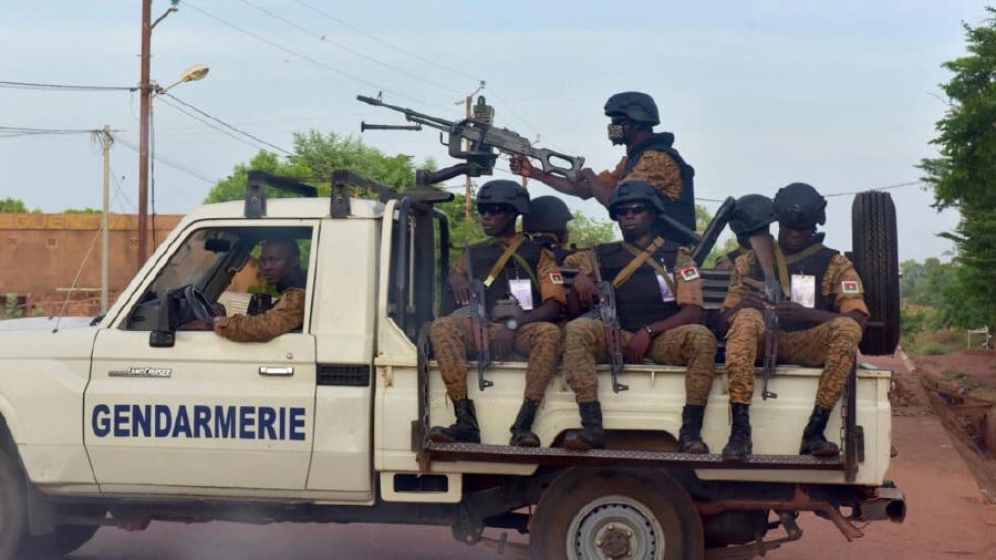 Burkinabe gendarmes in the northern city of Ouhigouya, on October 30, 2018. - AFP FILE PIC