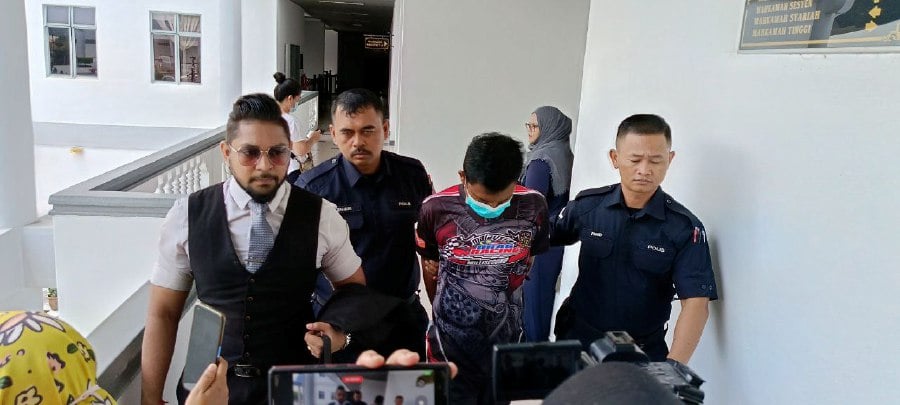 The accused, Mohd Amanah Habhijullah, 36, is charged with 15 counts of using criminal force with the intent to molest a 20-year-old private.- NSTP/MEOR RIDUWAN MEOR AHMAD