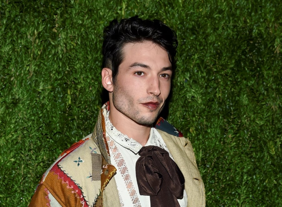 Ezra Miller attends the 15th annual CFDA/Vogue Fashion Fund event at the Brooklyn Navy Yard in New York, Nov. 5, 2018. - AP PIC