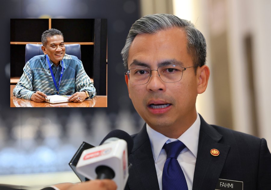Minister of Communications and Digital Fahmi Fadzil said Community Communications (J-KOM) Department director-general, Datuk Dr Mohammad Agus Yusoff  has resigned and no longer has anything to do with the government or the agency.- NSTP file pic