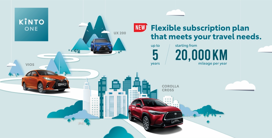 Now subscribers have the choice of different yearly mileage packages starting from 20,000km to 30,000 km and to have a longer subscription up to 5 years. 