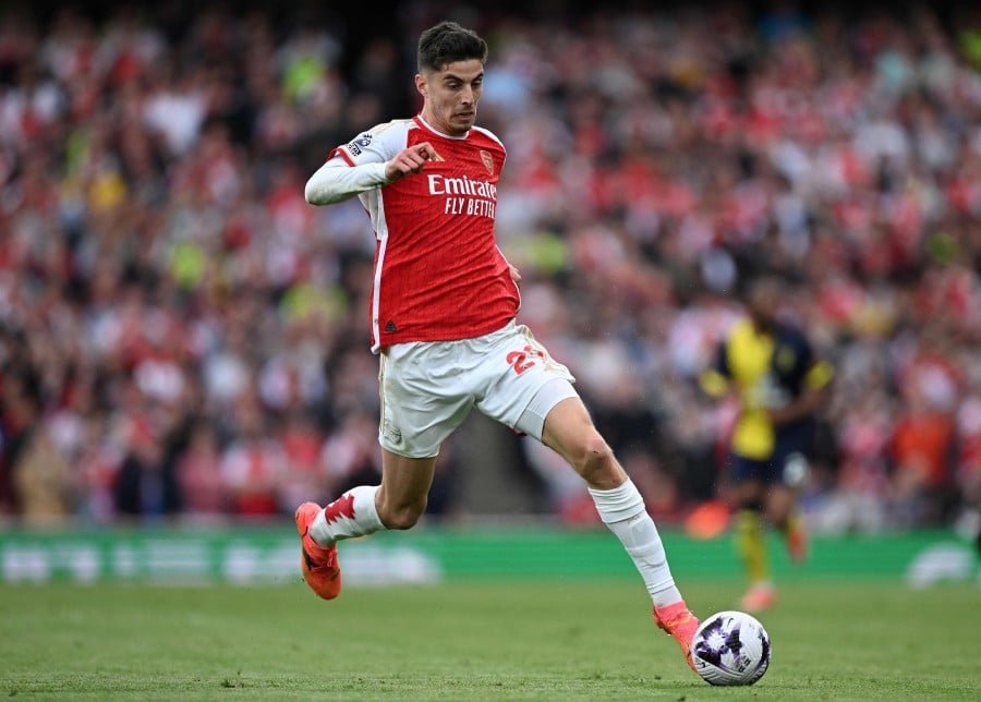 Arsenal's Kai Havertz is playing a pivotal role for his team. - AFP PICs