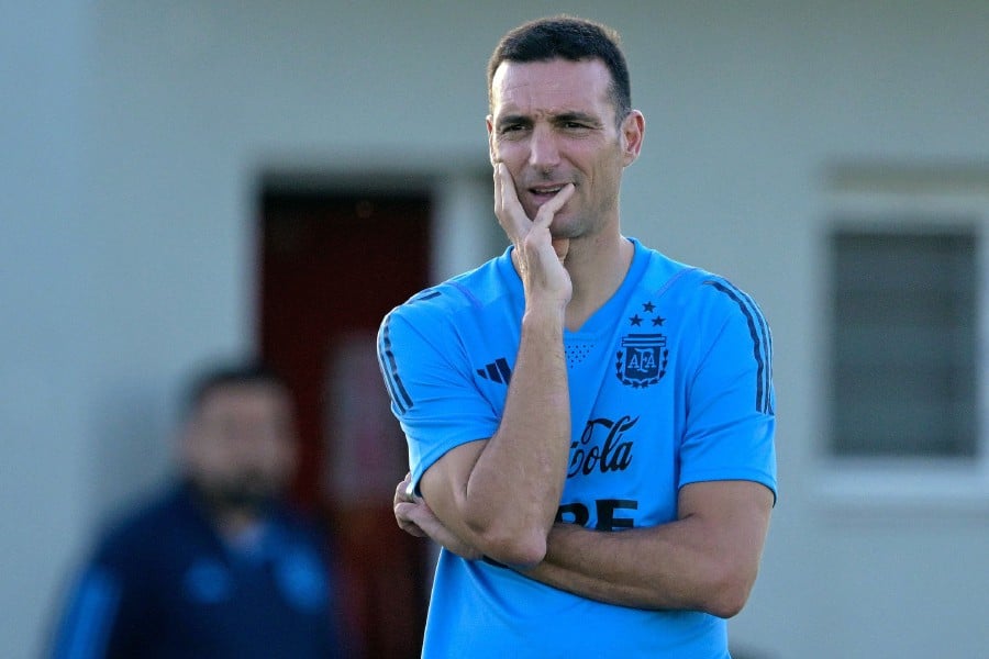 Lionel Scaloni will stay on as Argentina’s coach at least until the end of this summer’s Copa America, where the country will defend their title, local media reported on Monday. - AFP pic