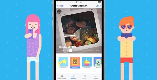 Facebook's new photo and video sharing feature Slideshow is now available on iOS. 