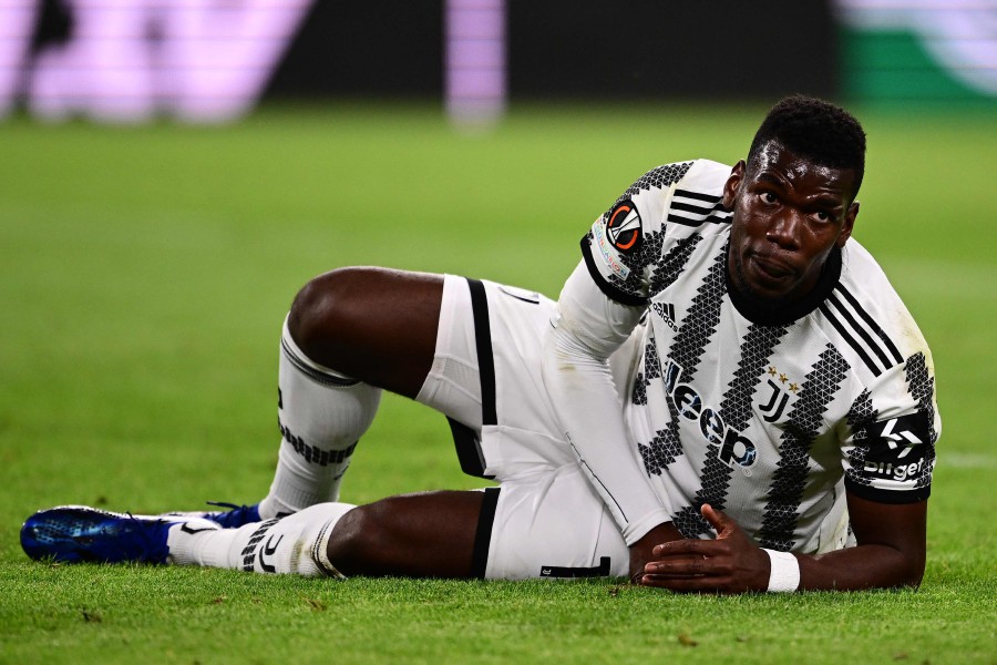 France star Paul Pogba has been given a four-year ban from football by Italy's anti-doping tribunal after testing positive for testosterone last August, his club Juventus said on February 29, 2024. AFP PIC