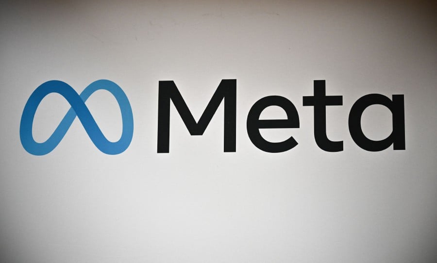 (FILES) The Meta logo is seen in Las Vegas, Nevada. (Photo by Robyn BECK / AFP)