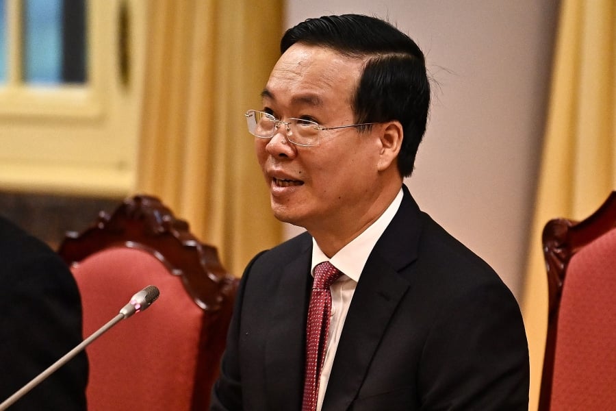 Vietnam’s President Vo Van Thuong has resigned after just one year in the job, the ruling Communist Party announced Wednesday, as the country mounts a sweeping anti-graft purge. - AFP file pic / NHAC NGUYEN