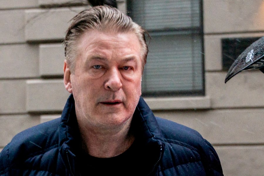 (FILE PHOTO) Actor Alec Baldwin departs his home, as he will be charged with involuntary manslaughter for the fatal shooting of cinematographer Halyna Hutchins on the set of the movie "Rust", in New York, U.S. (REUTERS/David 'Dee' Delgado/File Photo)