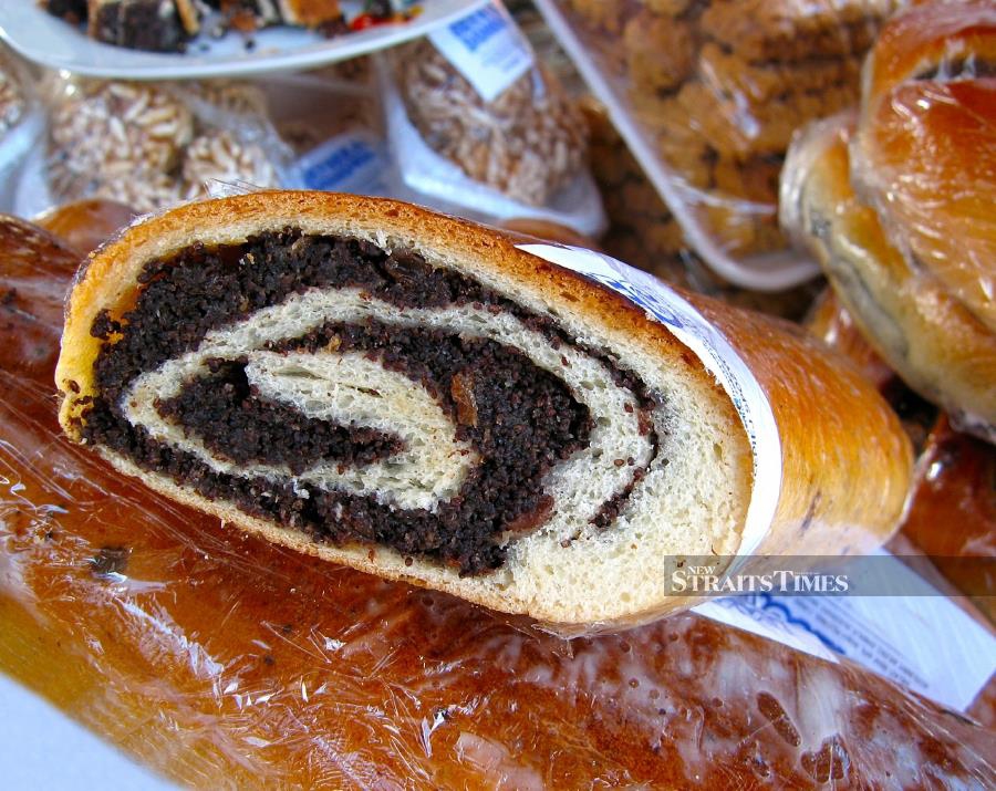 Poppy seed roll is a special treat enjoyed at an Austrian Christmas dinner