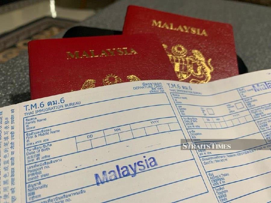 Beginning Apr 15, foreign nationals entering and exiting Thailand will be exempted from submitting the TM.6 form.Pix by Sharifah Mahsinah Abdullah