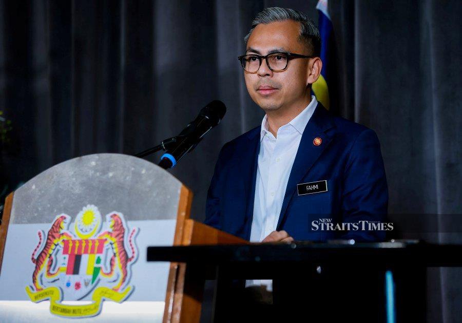 Communications Minister Fahmi Fadzil said the government was not pressured into turning down the chance to host the Commonwealth Games. - NSTP/Asyraf Hamzah 
