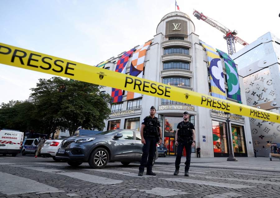 A man died Thursday after being shot by police when he injured an officer with a knife in Olympic host city Paris. - REUTERS