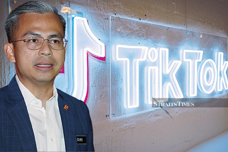 Communications and Digital Minister Fahmi Fadzil expressed the government's positive response to the invitation and the anticipation of the upcoming visit, stating that it would provide valuable insights into TikTok and TikTok Shop operations. - AFP/NSTP file pic