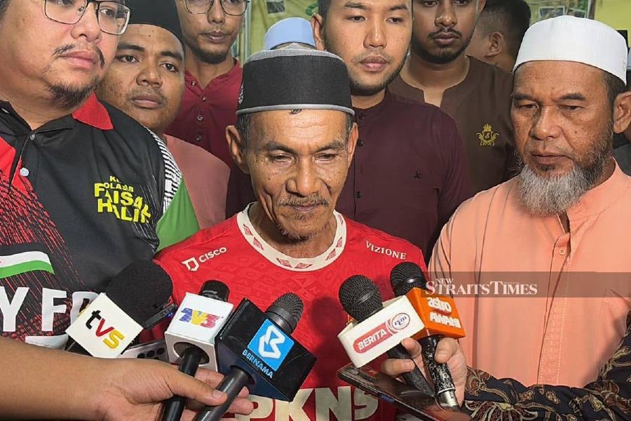 Faisal Halim father, Abdul Halim Saad, 60, said he and his family accepted the incident involving the fourth of five siblings and considered it to be God's provision. - NSTP/ NUR IZZATI MOHAMAD