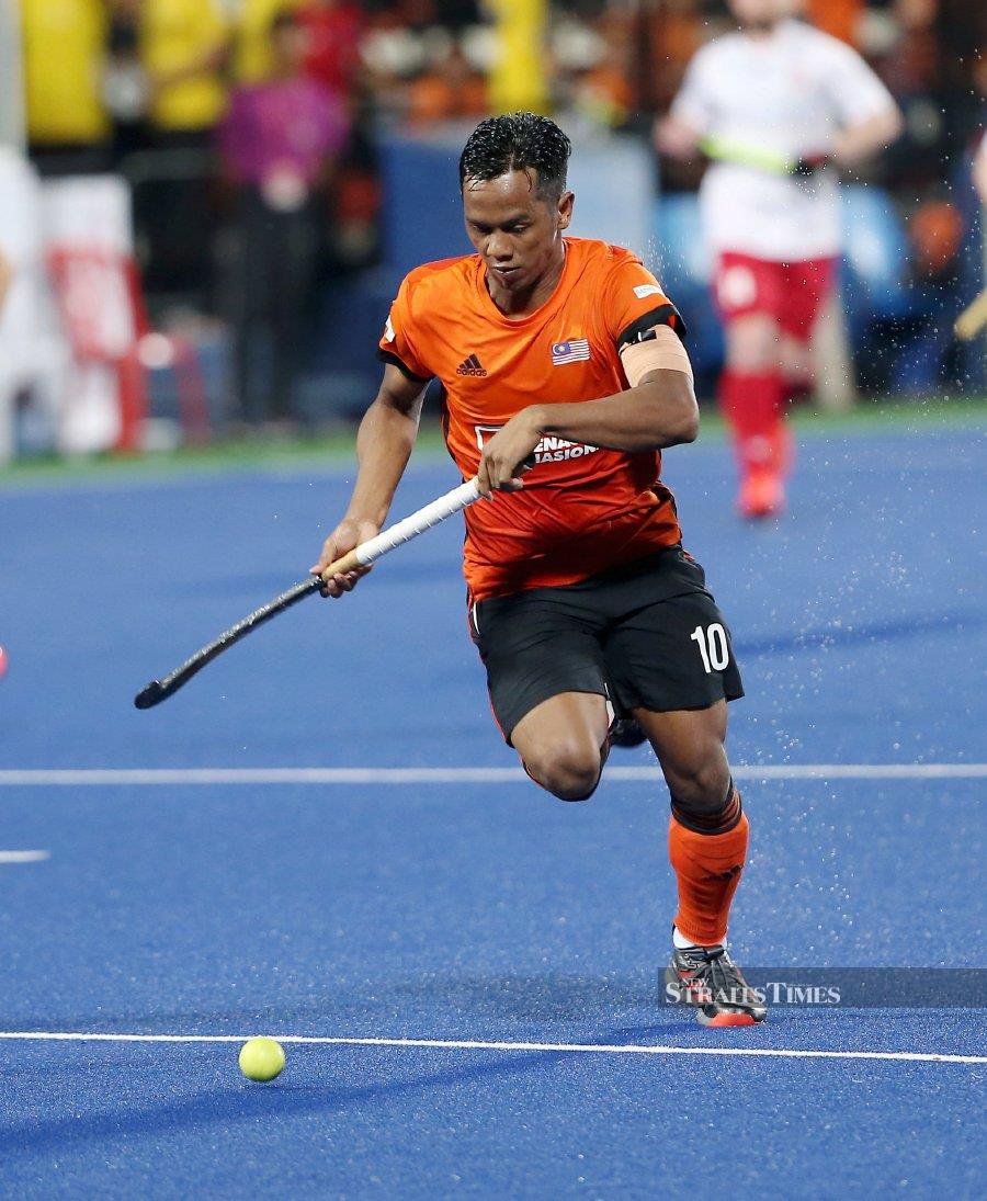 After shining in the Bangladesh Hockey League with 24 goals from 12 matches for Mohammedan Sporting Club, Faizal Saari is in great form for the Sultan Azlan Shah (SAS) Cup in Ipoh from May 4-11. - NSTP file pic