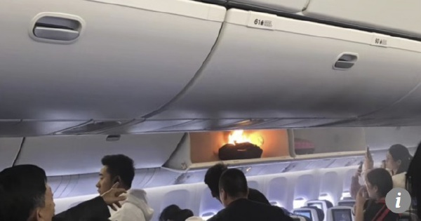 Watch: Fire breaks out on China Southern Airlines flight after phone charger explodes | New ...