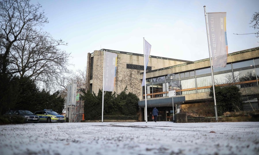 An exterior view shows the Stadthalle, venue of the model case proceedings against German car maker Volkswagen (VW) over its cheating in emissions tests involving millions of diesel cars. -- AFP photo