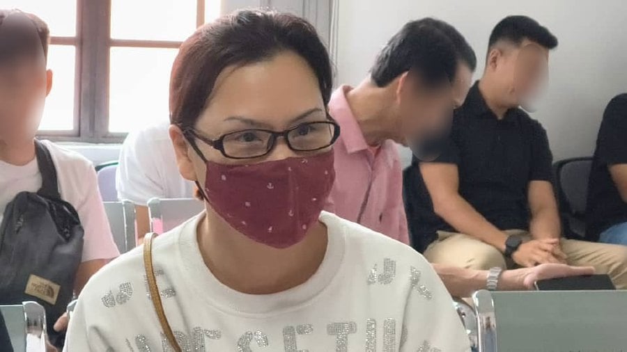 Singaporean Amyra Laila Ho,45, was fined RM1,000 in the Johor Baru magistrate’s court today, for falsely claiming she was nearly abducted at a shopping mall on Jan 14. - PIC COURTESY: Johor Baru (south) police