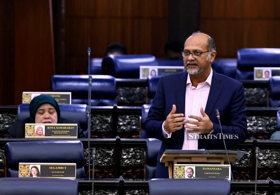 The amendment to the Personal Data Protection (PDP) Act 2010, which aimed at improving provisions relating to the processing of personal data to be in line with international standards and practices, has been tabled for the first reading in Dewan Rakyat by Digital Minister Gobind Singh Deo. - Bernama pic