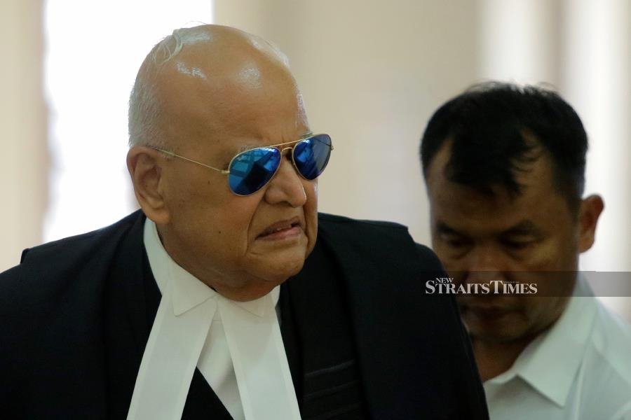 Lawyer Datuk Seri Gopal Sri Ram will continue to conduct the prosecution in corruption cases against several prominent individuals including former prime minister Datuk Seri Najib Razak. - NSTP/AIZUDDIN SAAD