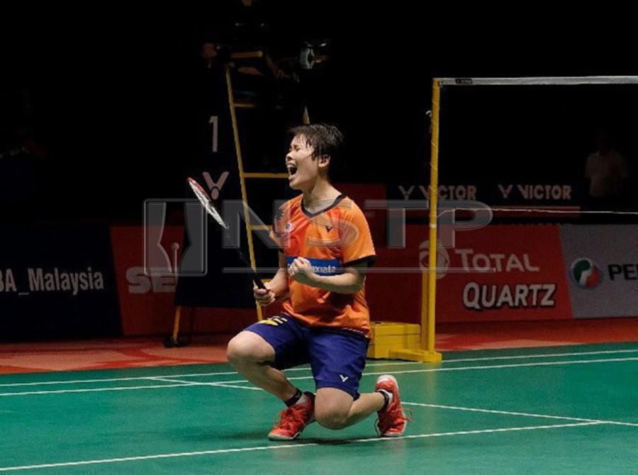 National women’s singles shuttler Goh Jin Wei pulled off a stunning upset earlier today (Saturday) when she defeated fourth seeded American Zhang Biwen to set up an exciting semi-final clash against second seed Akane Yamaguchi of Japan later today in the German Open.