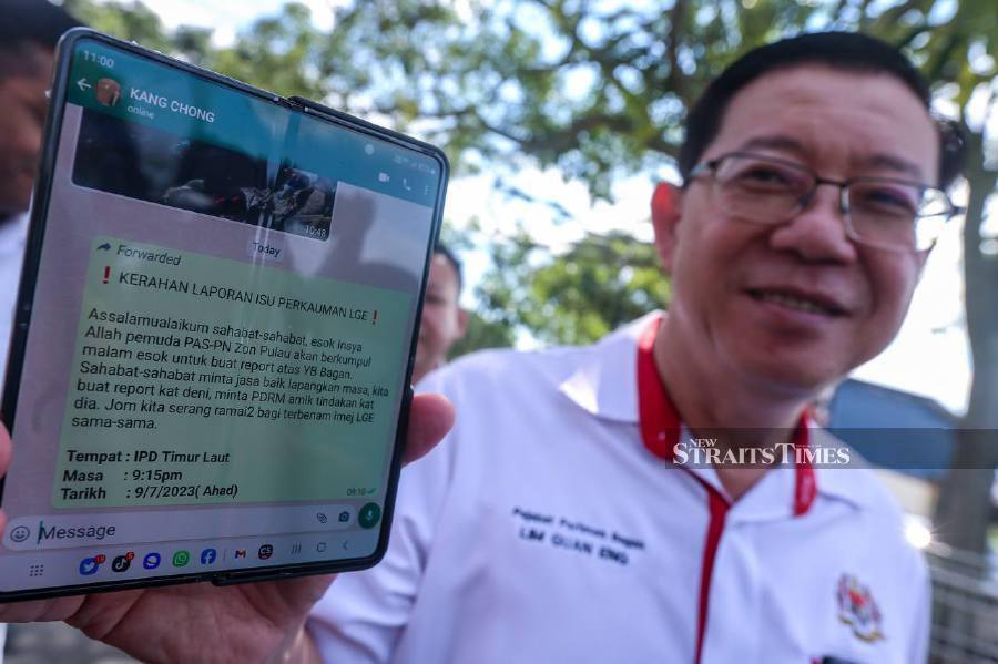 Lim Guan Eng said he has yet to be called up by police in their probe against him for allegedly touching on 3R (race, religion and royalty) issues recently. - NSTP/ DANIAL SAAD