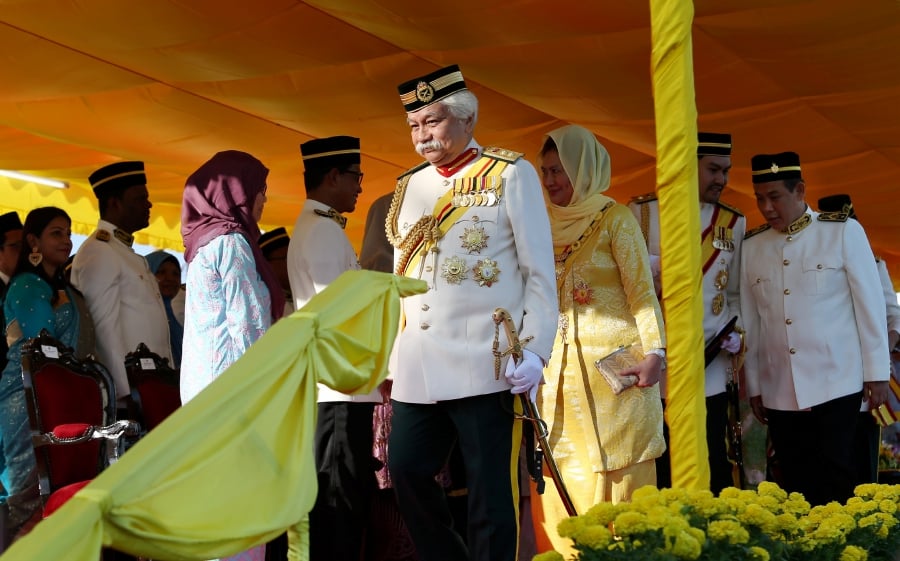 Yang di-Pertuan Besar Negri Sembilan, Tuanku Muhriz Tuanku Munawir, has reminded leaders and the people not to miss the opportunity to make the country better. (NSTP/IQMAL HAQIM ROSMAN)