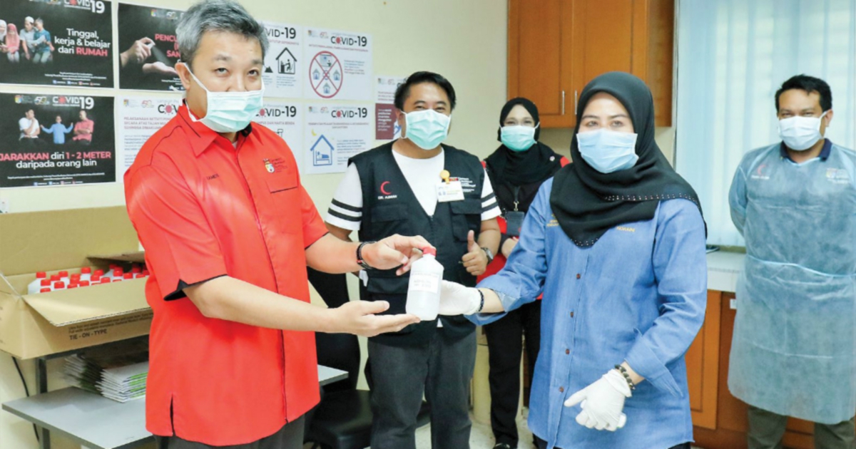 UKM, UMT produce hand sanitisers for campus use