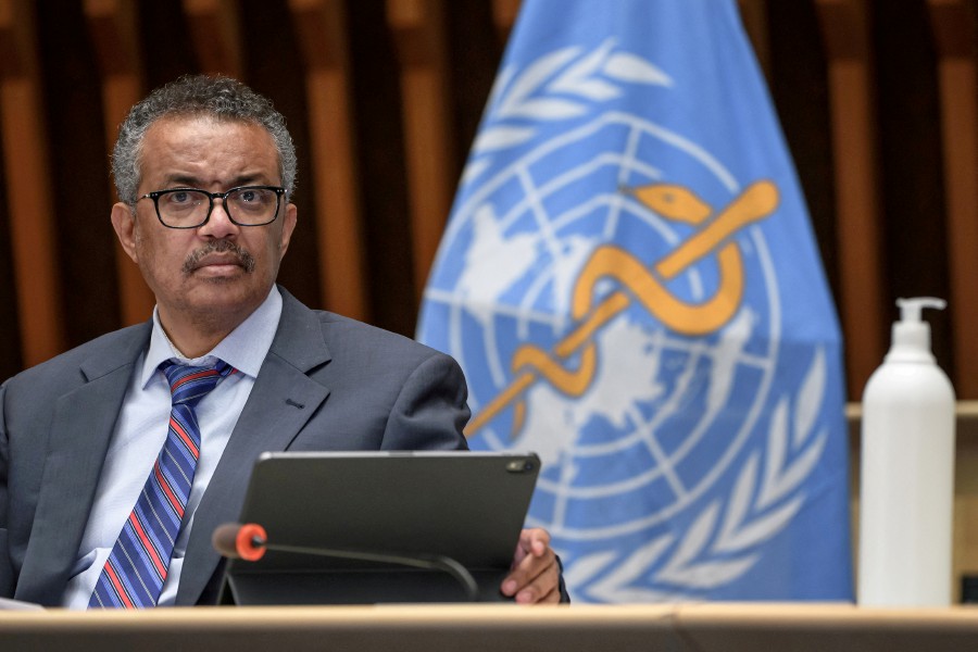 FILE PHOTO: World Health Organisation (WHO) Director-General Tedros Adhanom Ghebreyesus attvoiced optimism that the talks would prove successful and conclude an agreement ready to be formally adopted at the annual gathering of WHO member countries, which runs from May 27 to June 1. — REUTERS FILE PIC