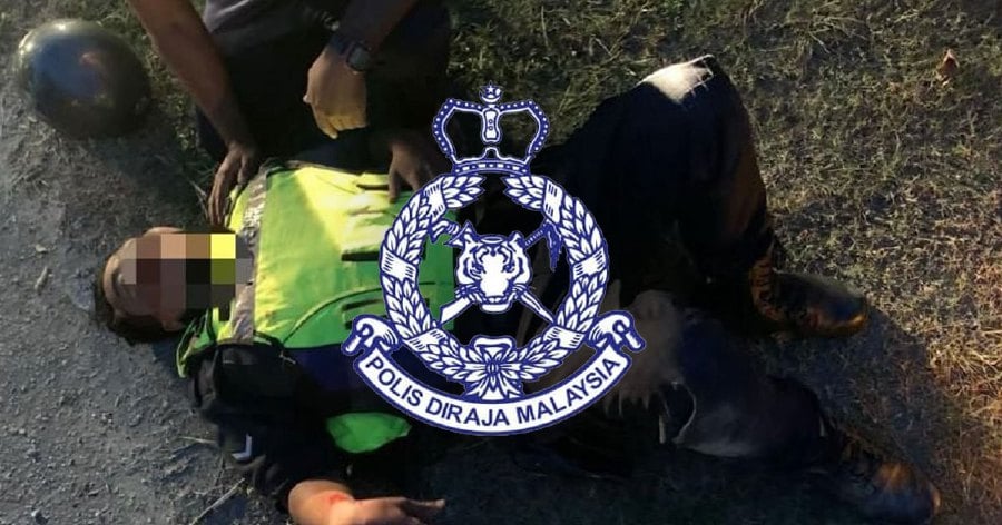Police have identified a suspect who intentionally knocked down a policeman twice with his Proton Iriz car on Jalan Tanjung Rambutan-Chemor here, yesterday.- NSTP file pic
