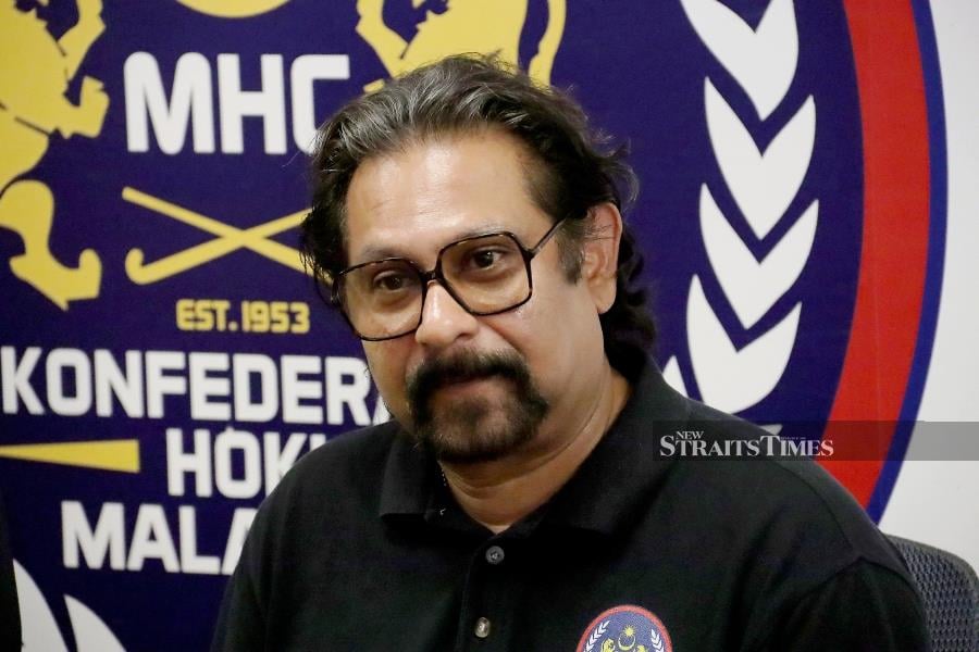 Newly appointed national men’s hockey team head coach Sarjit Singh was asked a hard question today in his first press conference. - NSTP/AIMAN DANIAL