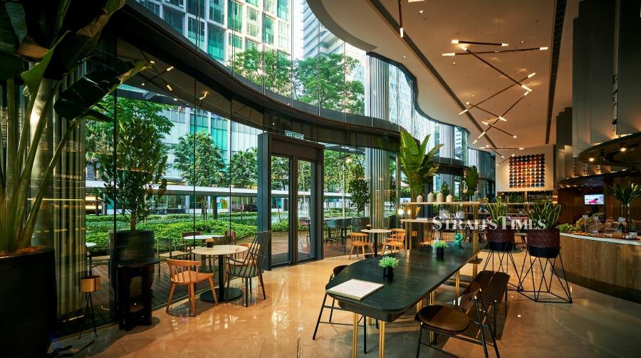Etoile Bistro offers a green retreat with its Jalan Perak frontage.