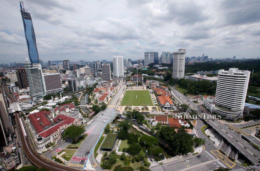 A view of Kuala Lumpur, almost deserted amid the total lockdown due to Covid-19 pandemic. - NSTP/EIZAIRI SHAMSUDIN