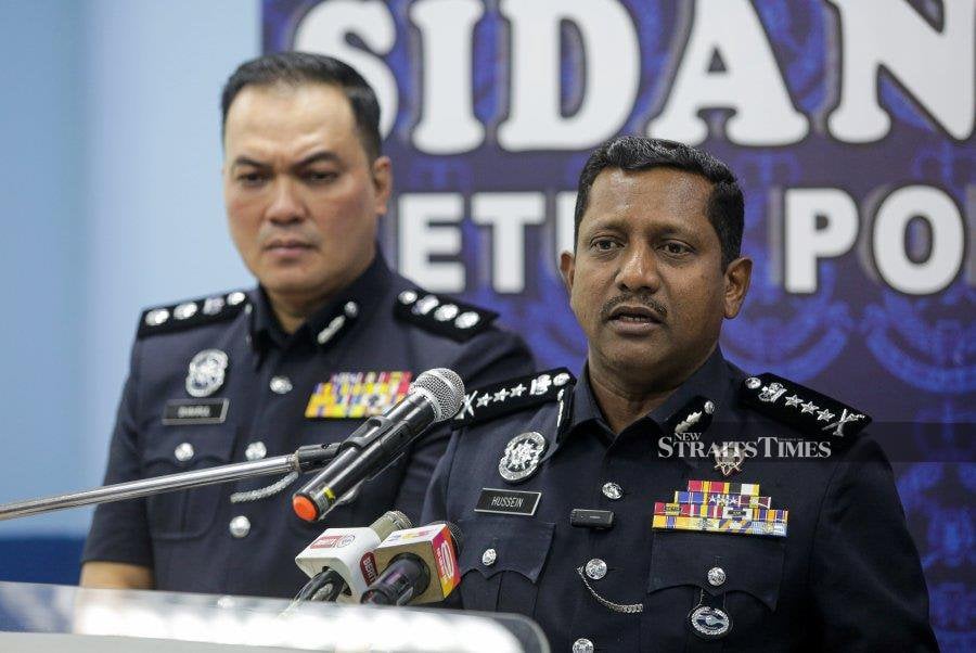 Selangor police chief Datuk Hussein Omar Khan said 84 people, including one foreigner, were arrested during Op Dadu at Sky Park @ One City near here on Monday.- NSTP/HAZREEN MOHAMAD