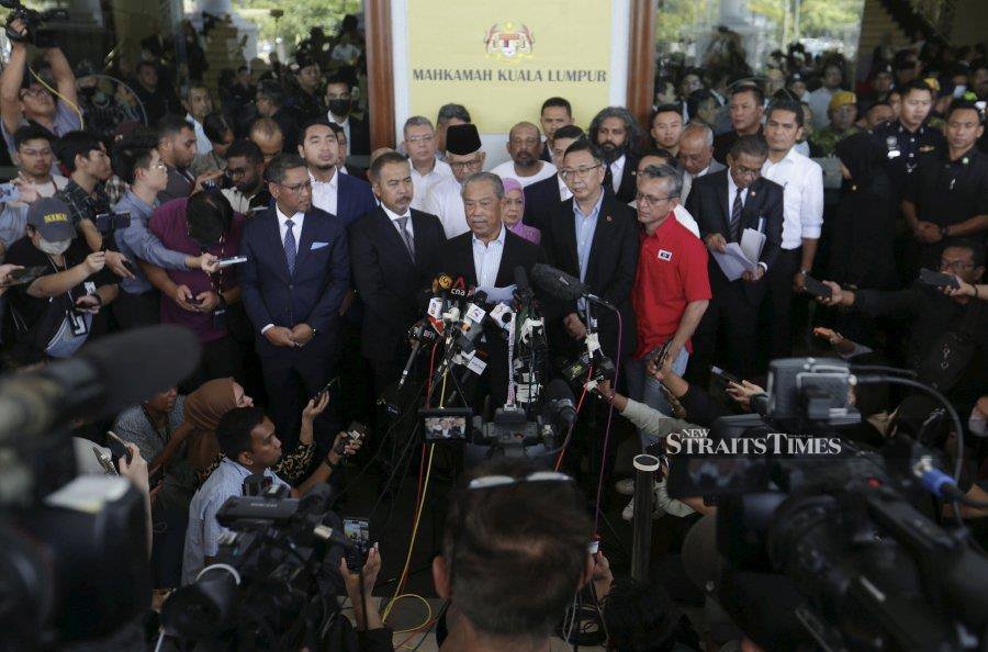 “It is an organised political persecution. I have been in politics for 50 years and have always abided by the law and rules,” he said at a Press conference at the Kuala Lumpur Courts Complex today.-NSTP/MOHAMAD SHAHRIL BADRI SAALI