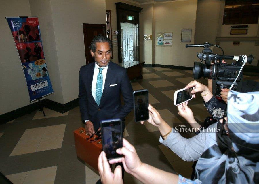 Khairy, who had initially filed a lawsuit against Lokman for defamation, was present at court proceedings today. - NSTP/EIZAIRI SHAMSUDIN