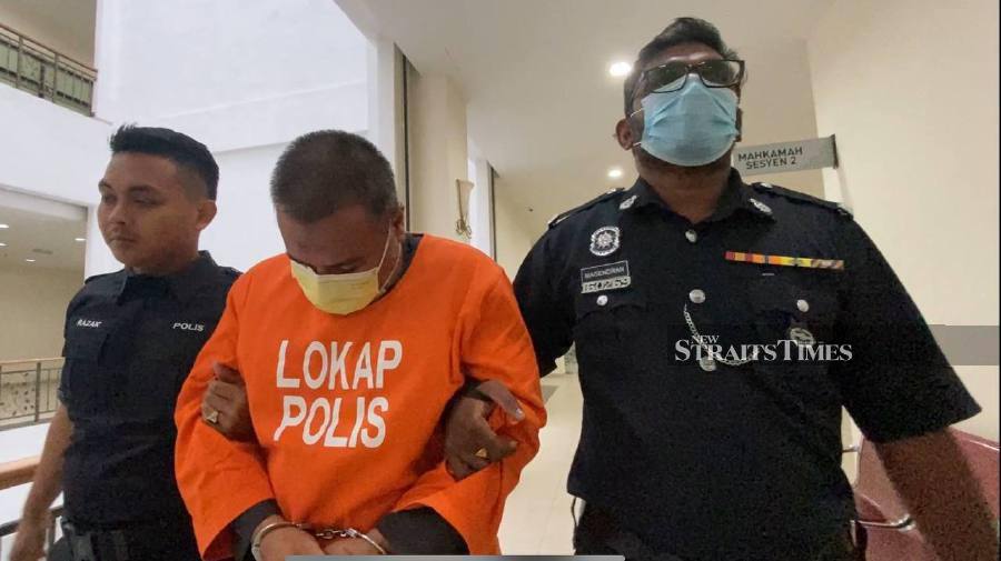Habib Yusri Yusof, 45, was sentenced to seven years in prison and six strokes of the cane after confessing to sexually assaulting two of his students in November and earlier this year. - NSTP/ALIAS ABD RANI