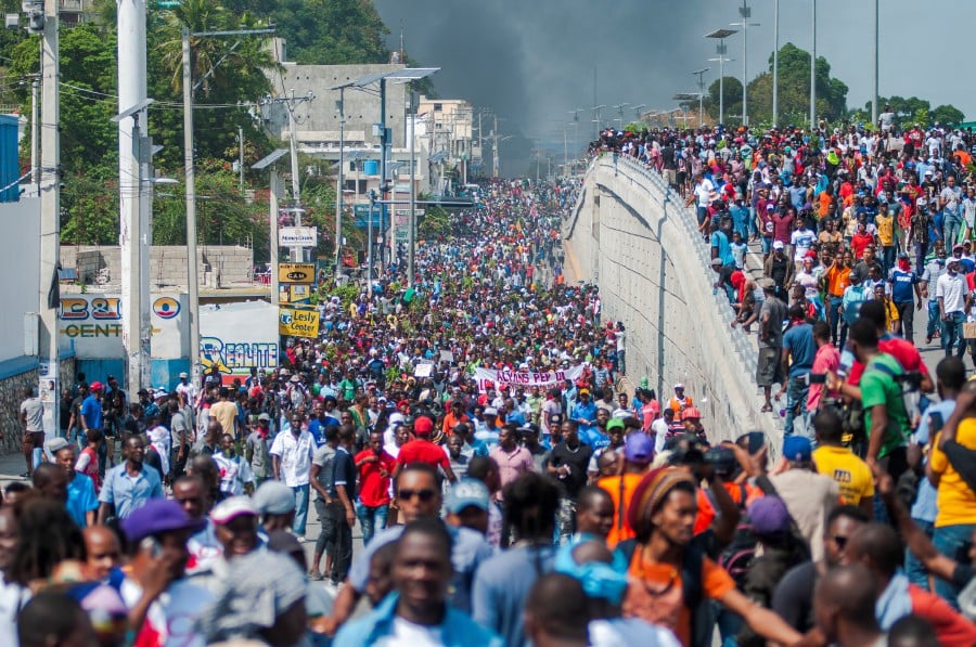 Thousands of Haitians protest corruption, rising living ...