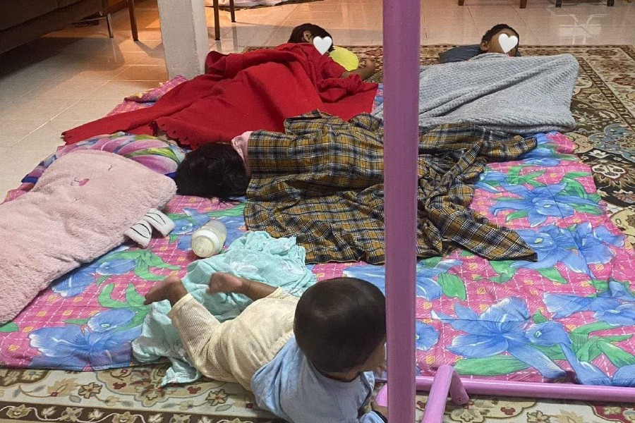 Four siblings, including a seven-month-old baby, were discovered abandoned for three days at a house in Ampangan here, yesterday. COURTESY PIC