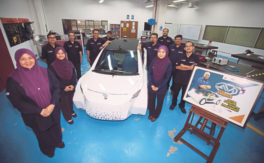 The dream team behind the UiTM autonomous vehicle.