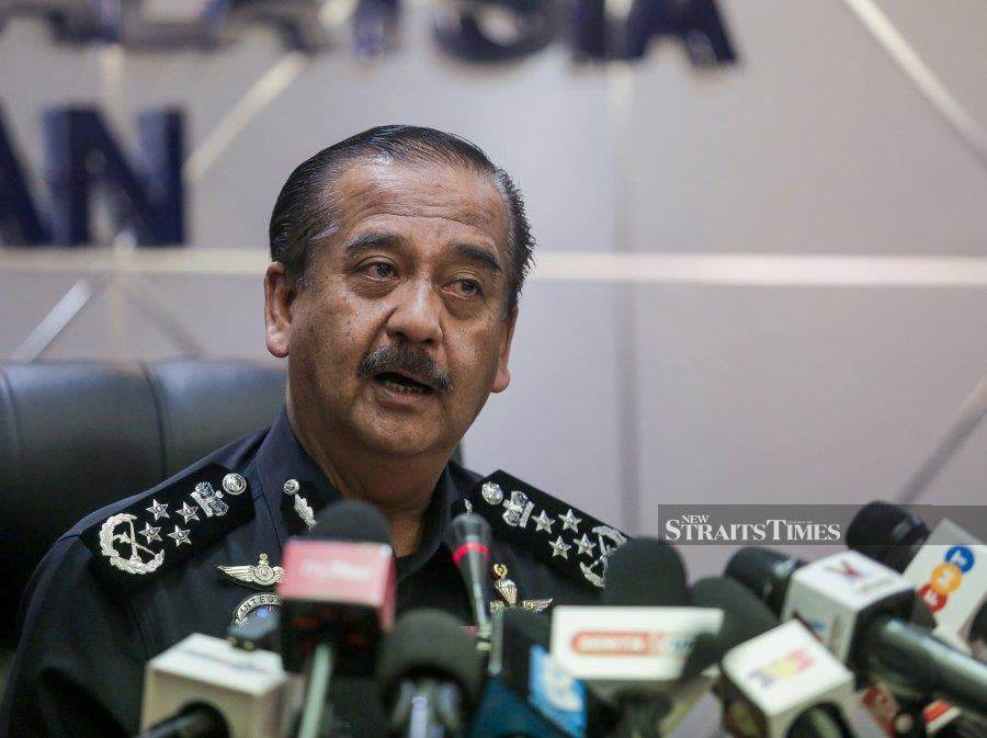 Inspector General of Police Tan Sri Razarudin Husain said they are looking for locals and foreigners linked to the Israeli man. - NSTP/File Pic