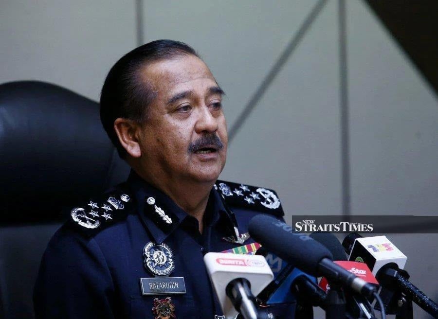 Inspector General of Police Tan Sri Razarudin Husain said police will construct a photofit of the suspect in the acid attack on footballer Faisal Halim today. File pic.