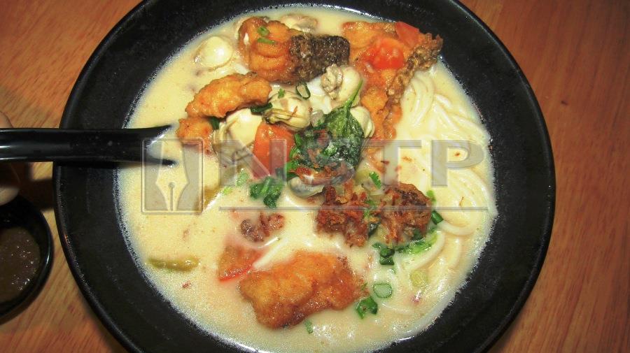 Grouper fish fillet milky soup is simple but well executed.