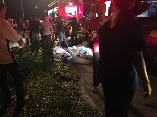 Two Killed Five Injured In Single Car Mishap In Kuching