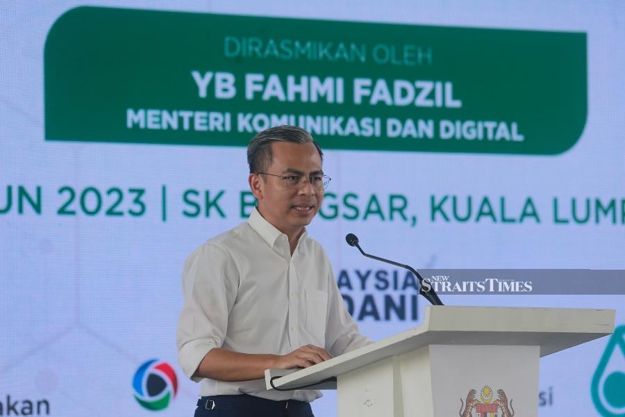 Minister of Communications and Digital Fahmi Fadzil said said with the decision of the Paris Court of Appeal in favour of Malaysia, other courts abroad will not allow the Sulu Group to use the court as a platform to interfere with Malaysia’s sovereignty. - NSTP/GENES GULITAH