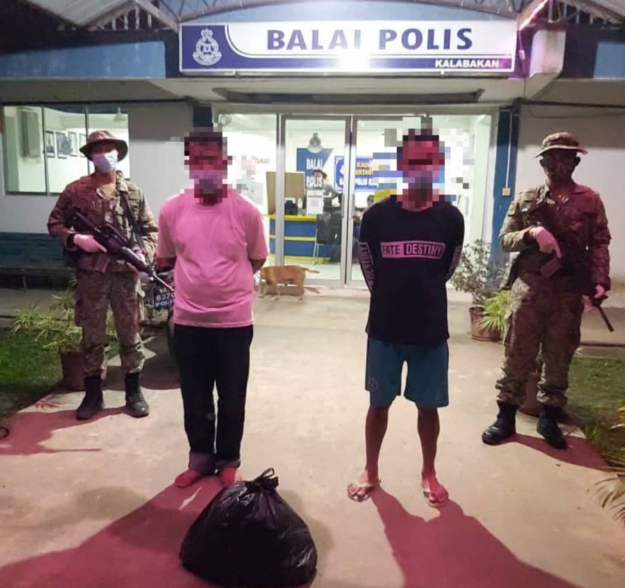 The armed forces yesterday foiled an attempt by two Indonesian men to illegally enter Sabah for the second time. - NSTP/ courtesy of Fifth Infantry Division